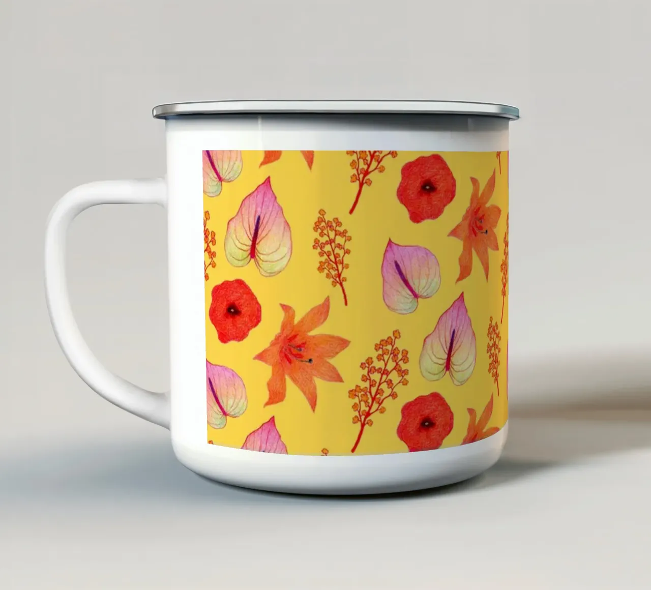Autumn Vibes II tazza in smalto da Natalie Foss