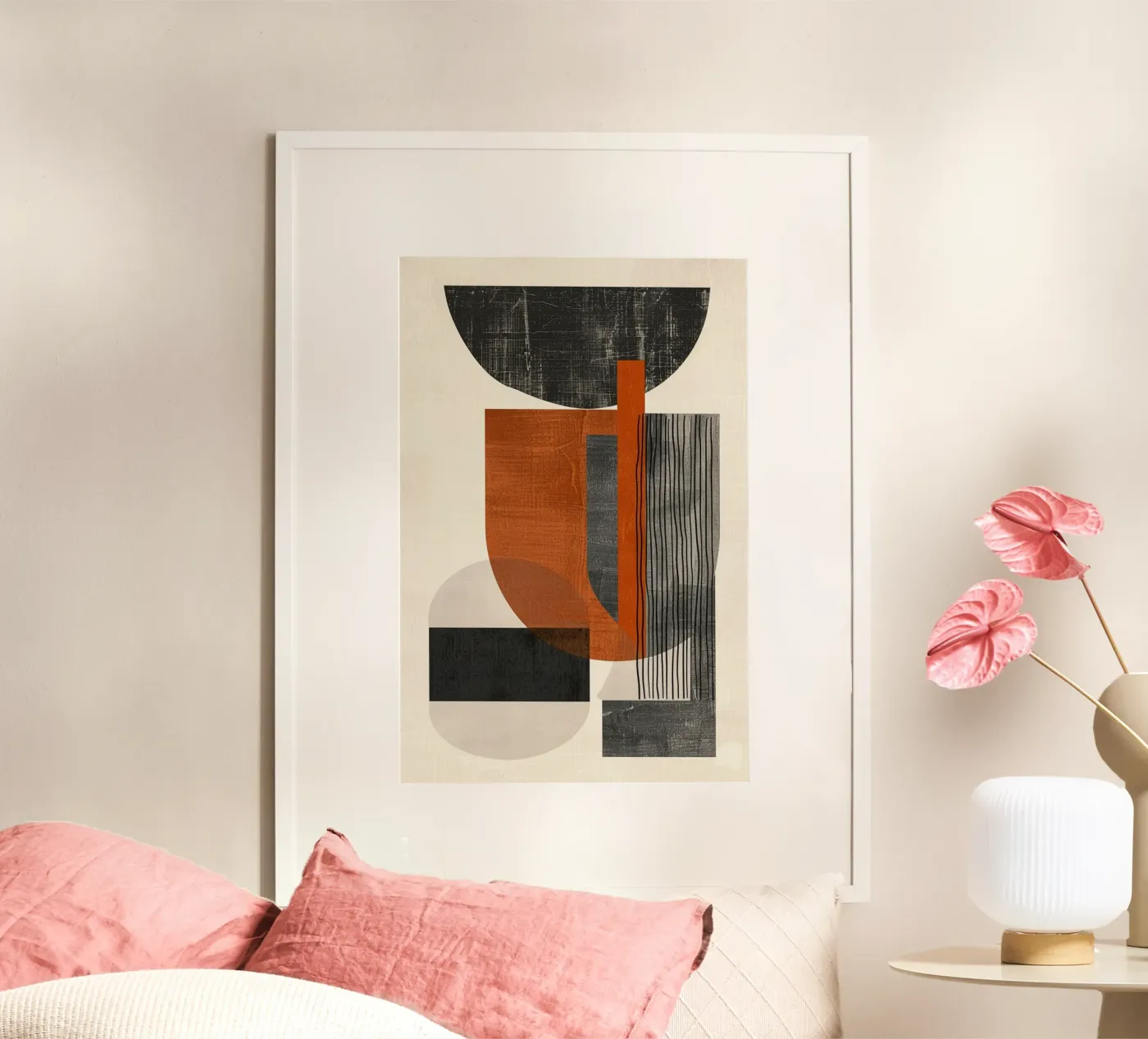 Modern Abstract Geometric Composition poster da Geometrica