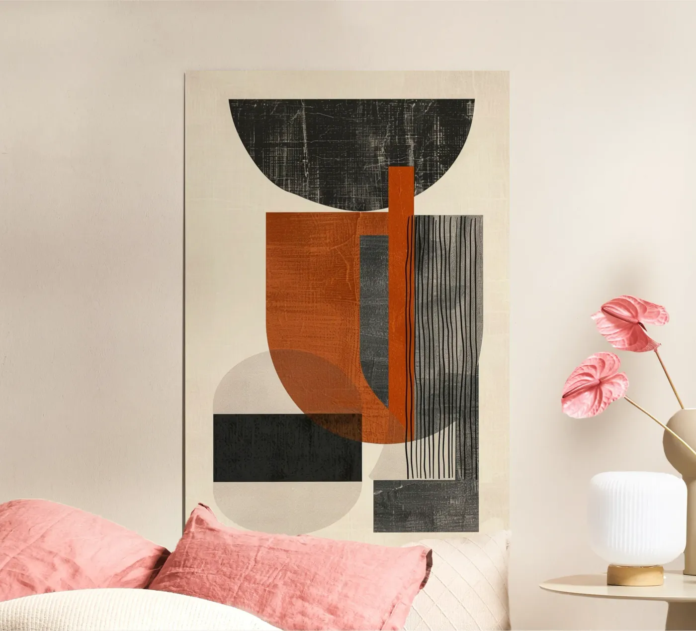 Modern Abstract Geometric Composition poster da Geometrica