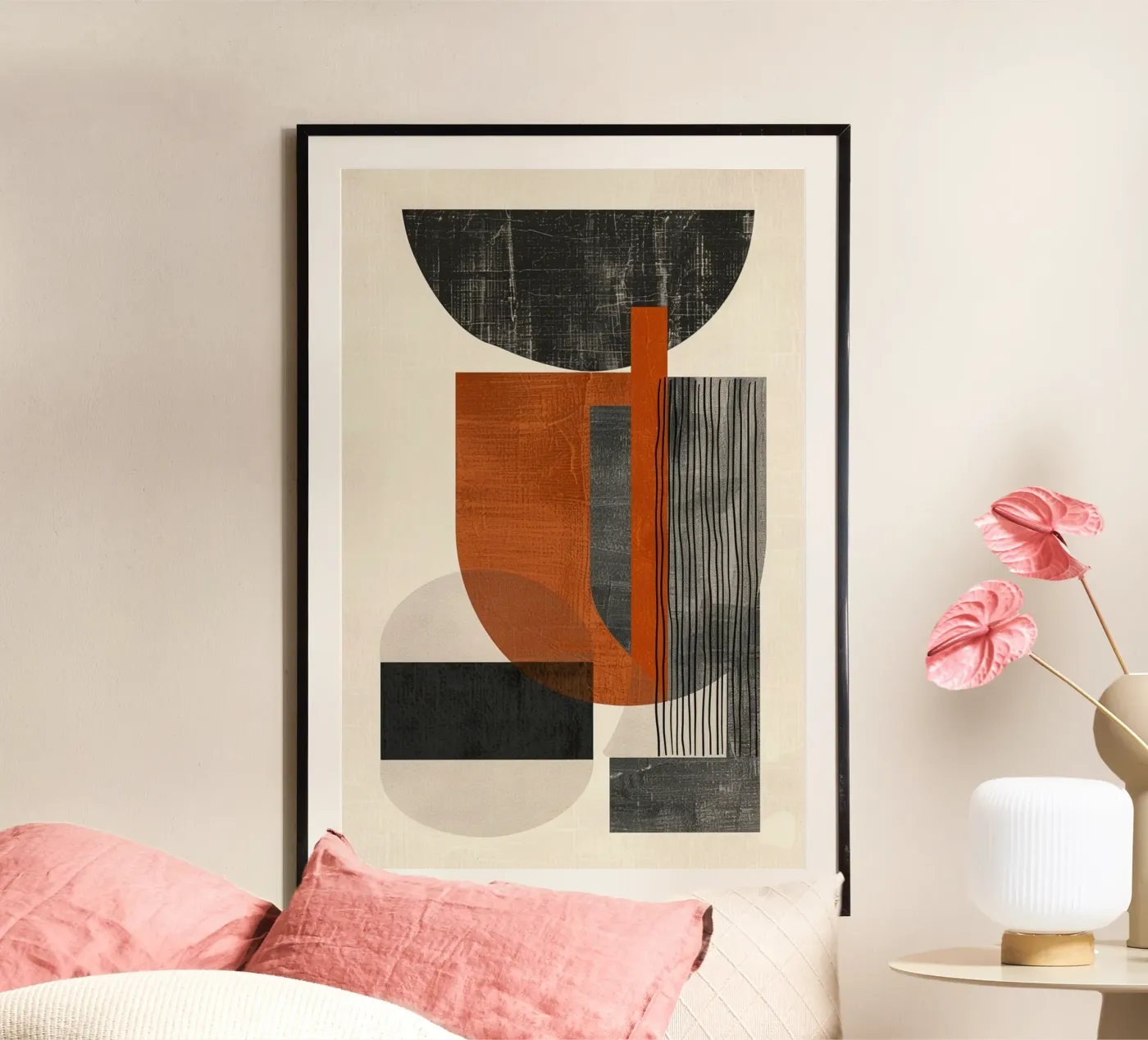 Modern Abstract Geometric Composition poster da Geometrica