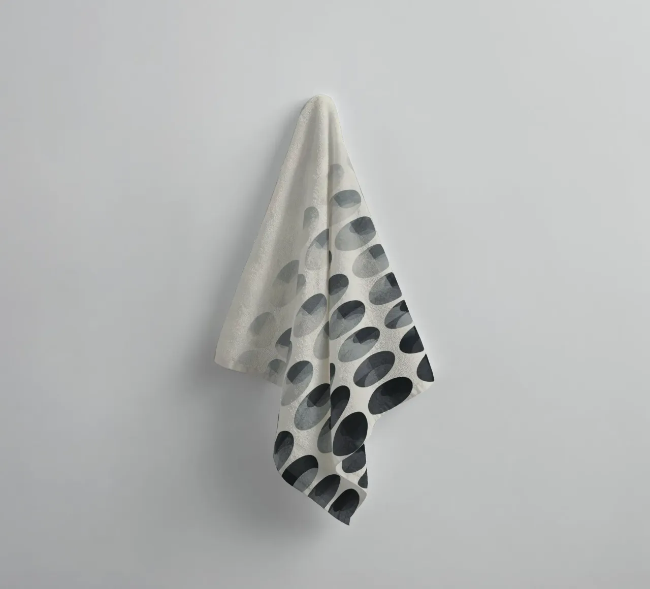 Minimal Conceptual Circle Matrix towel by Geometrica