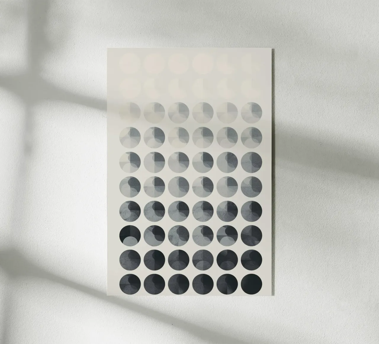 Minimal Conceptual Circle Matrix Acryl-Glas von Geometrica