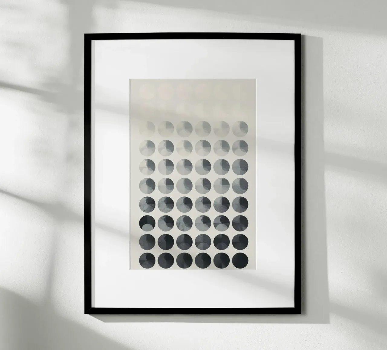Minimal Conceptual Circle Matrix poster da Geometrica