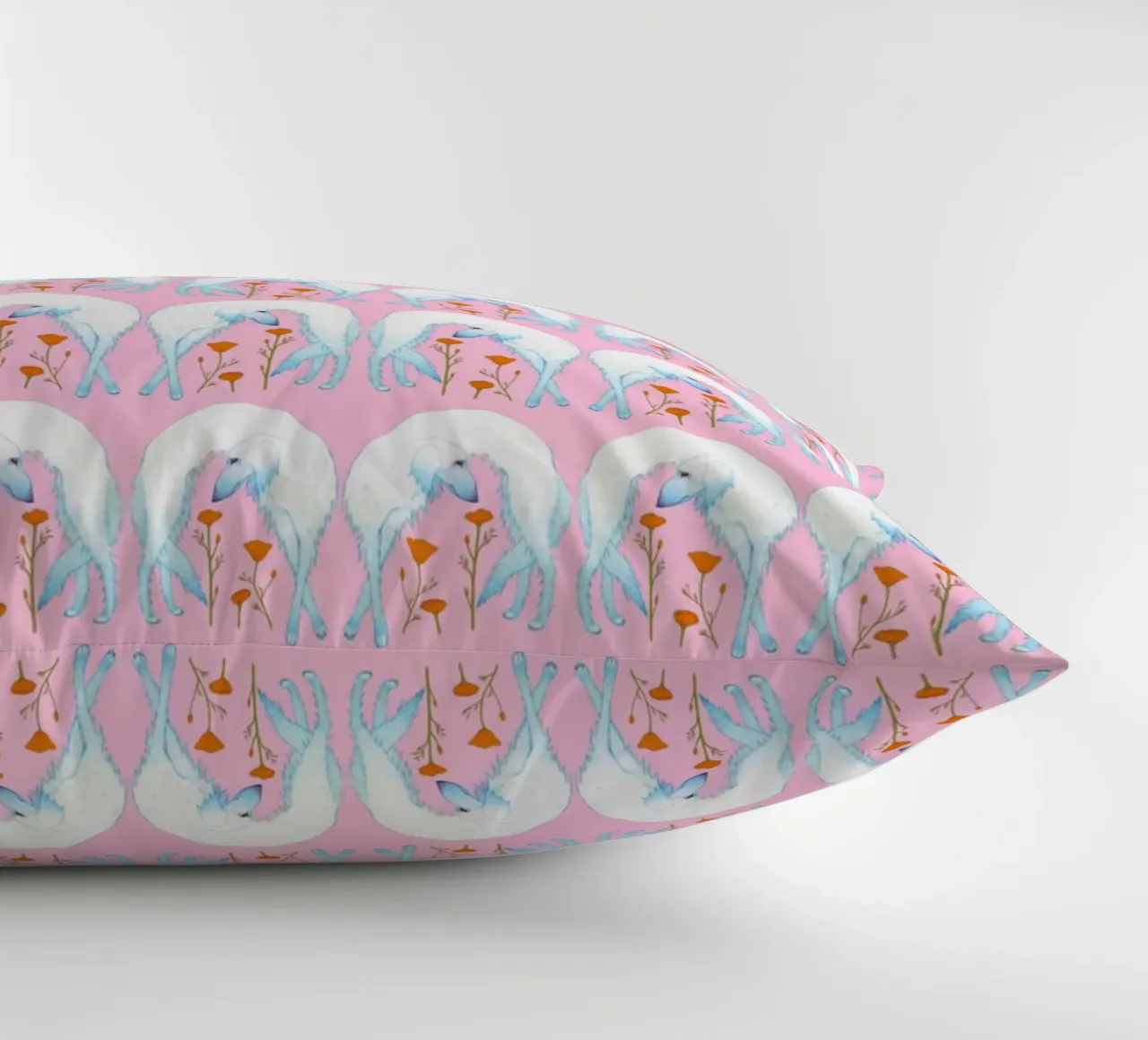 Borzoi pattern cuscino da Natalie Foss