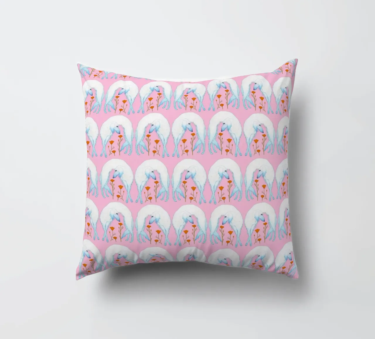 Borzoi pattern cuscino da Natalie Foss