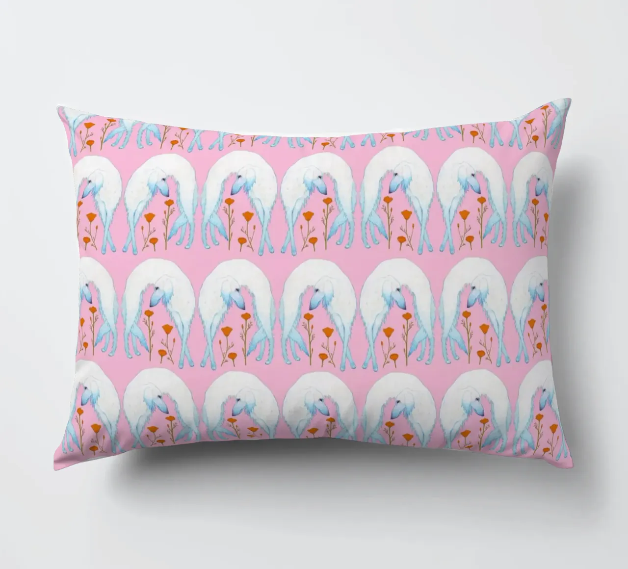 Borzoi pattern cuscino da Natalie Foss