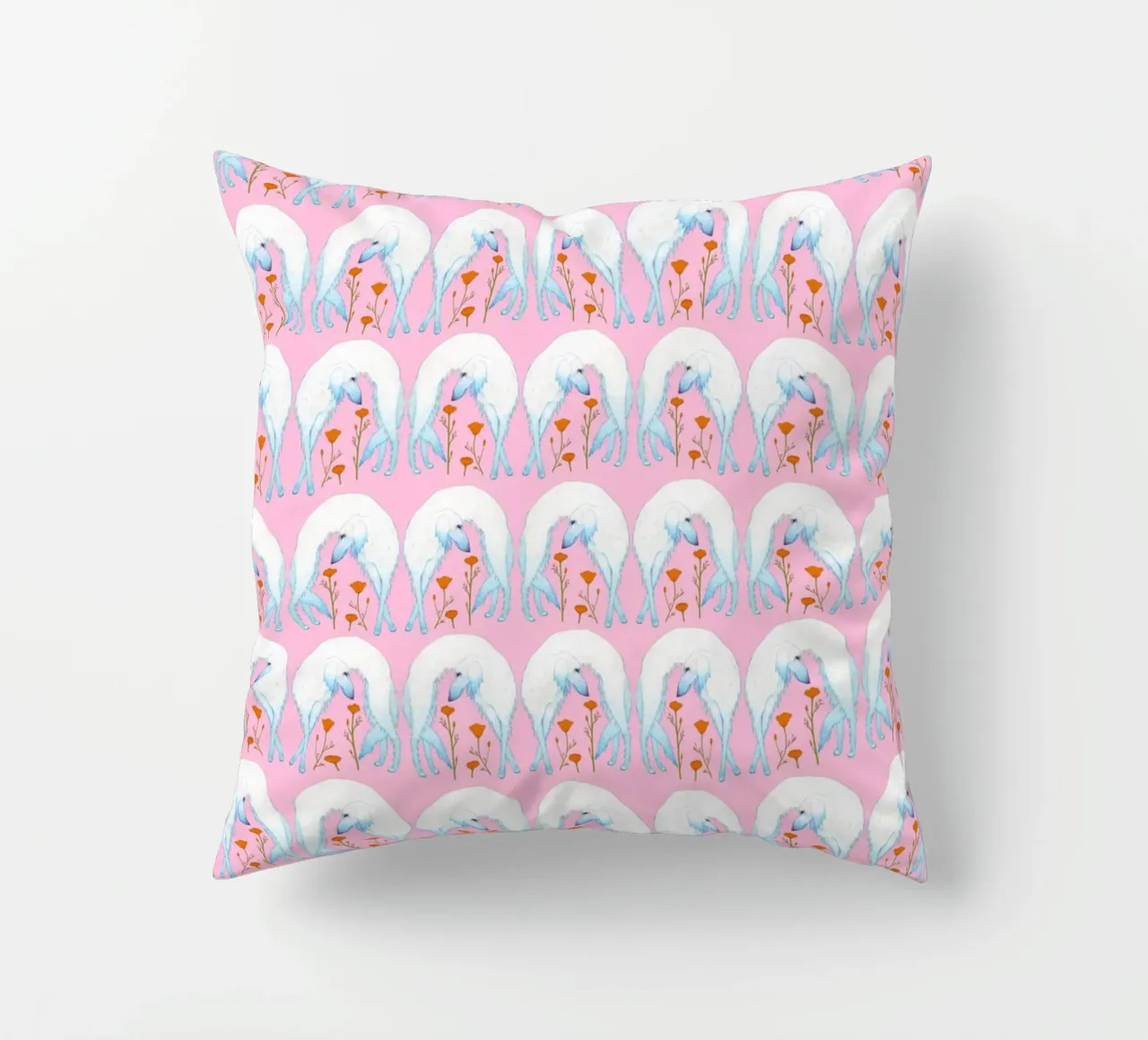 Borzoi pattern cuscino da Natalie Foss