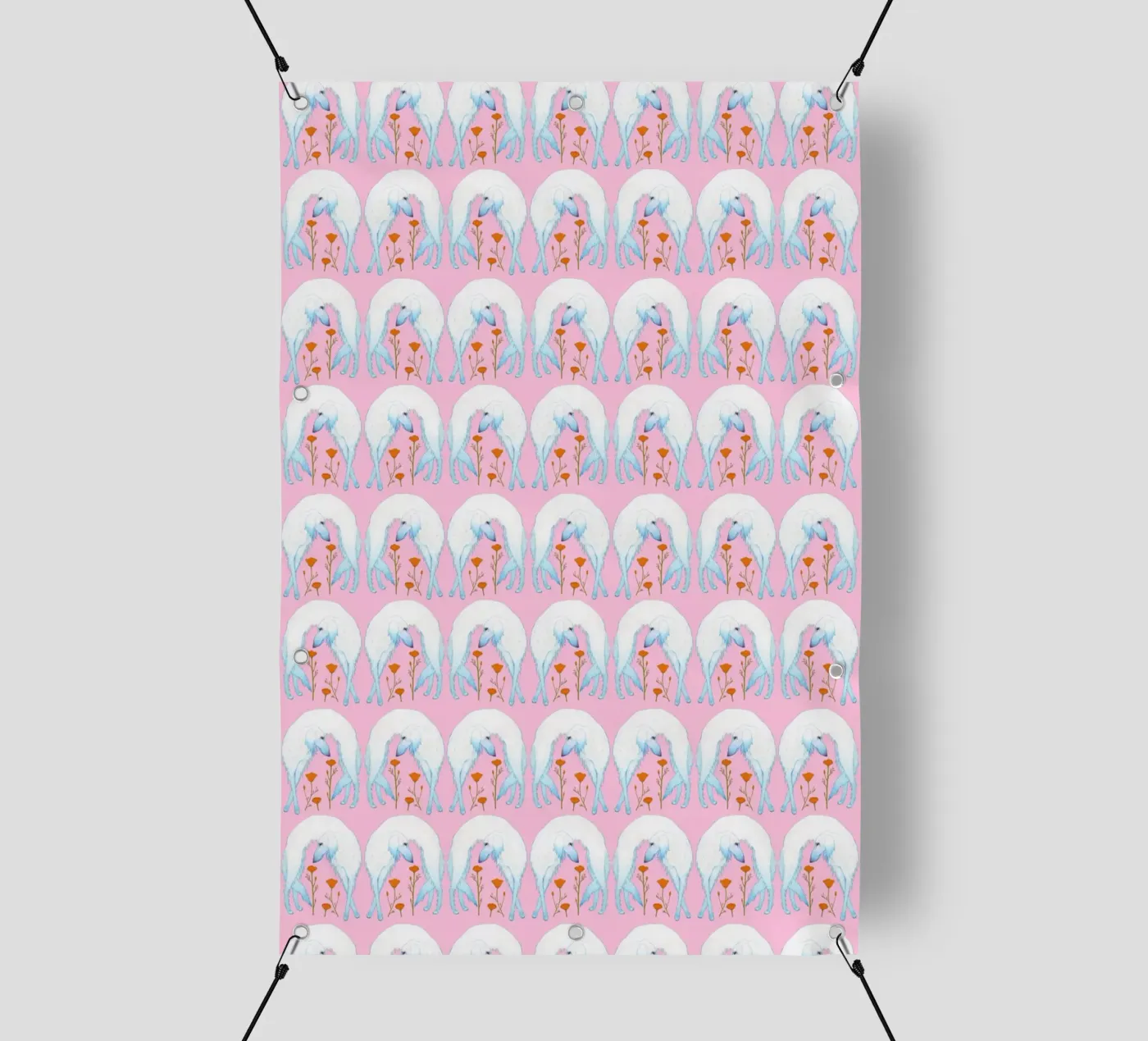 Borzoi pattern PVC Plane von Natalie Foss