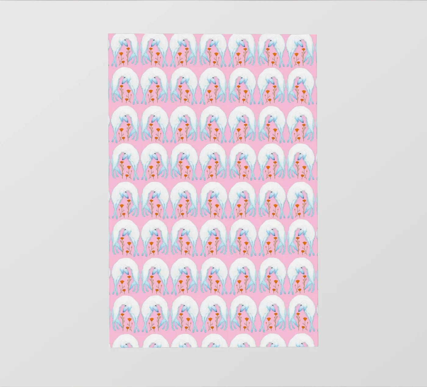 Borzoi pattern pvc cover by Natalie Foss