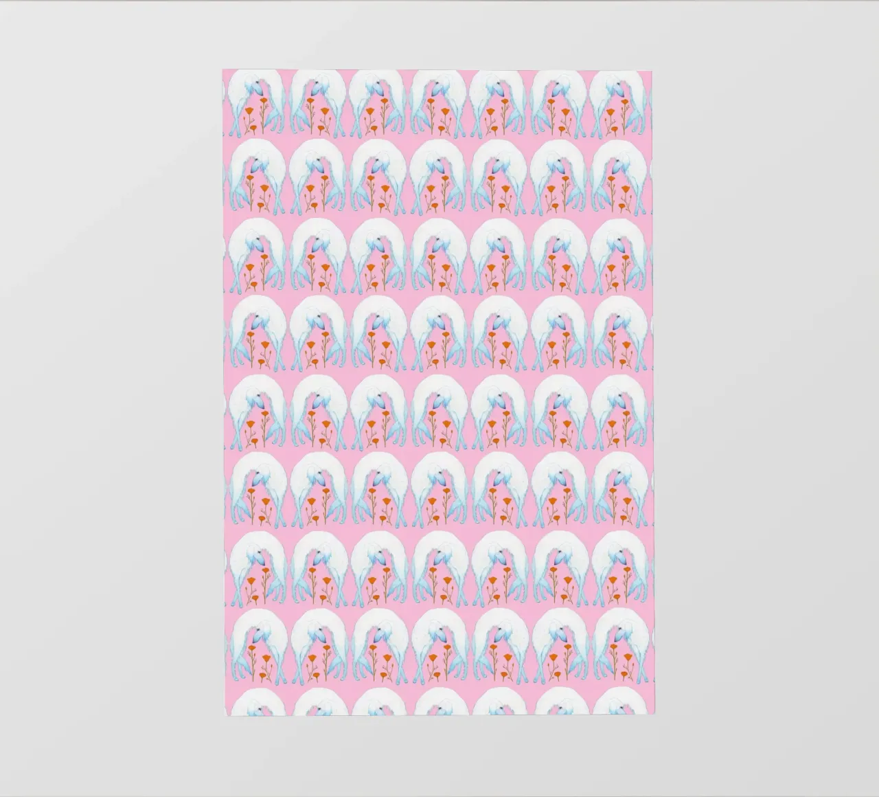 Borzoi pattern telo in pvc da Natalie Foss