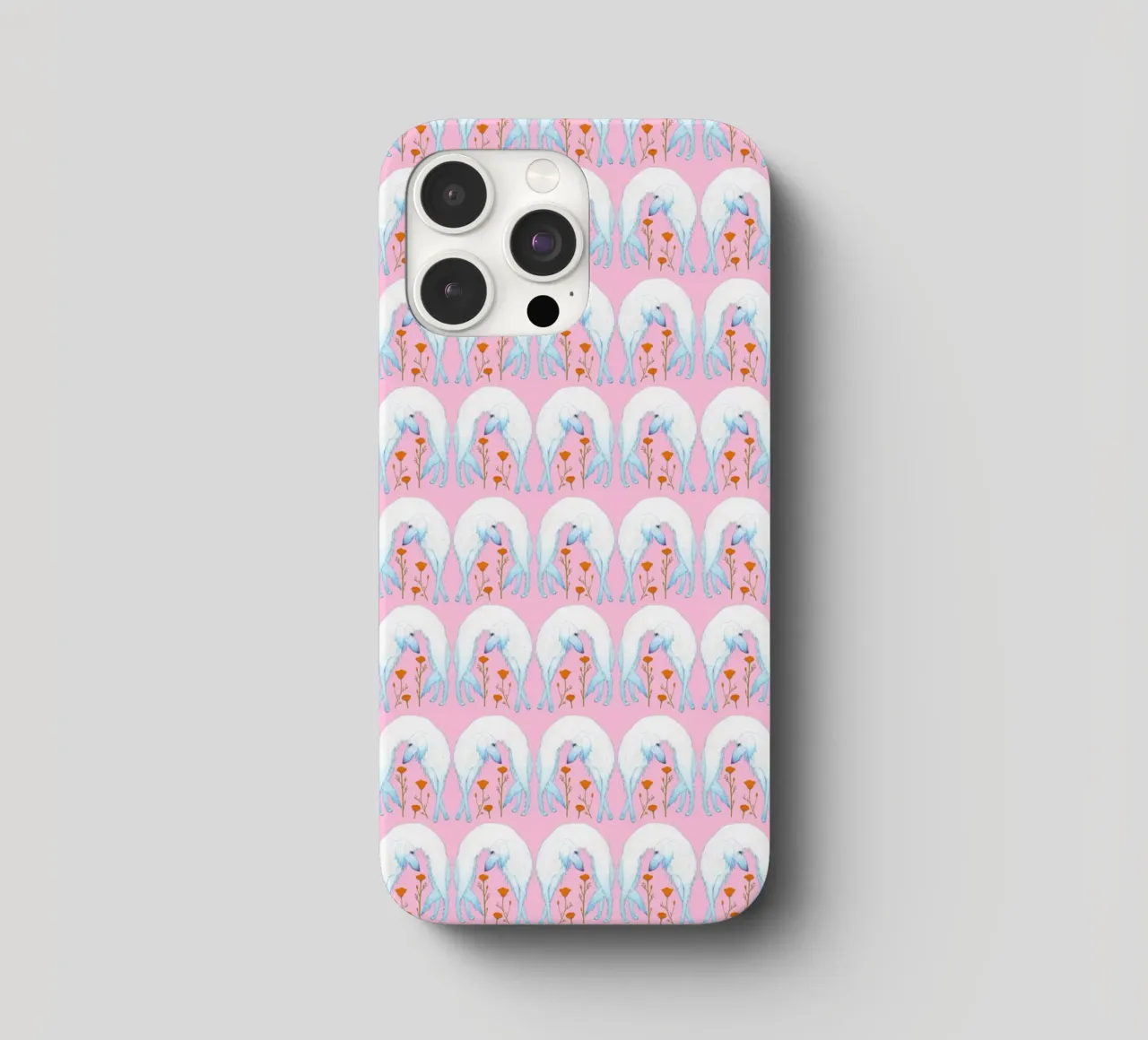 Borzoi pattern cover iphone da Natalie Foss