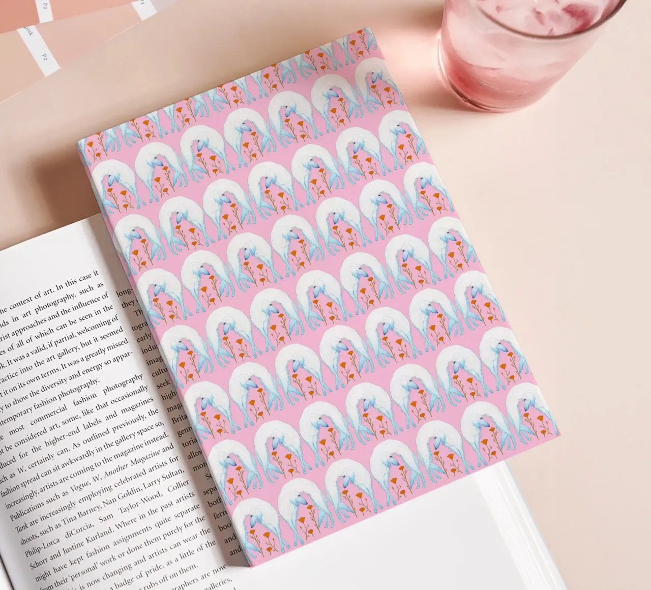 Borzoi pattern notebook by Natalie Foss