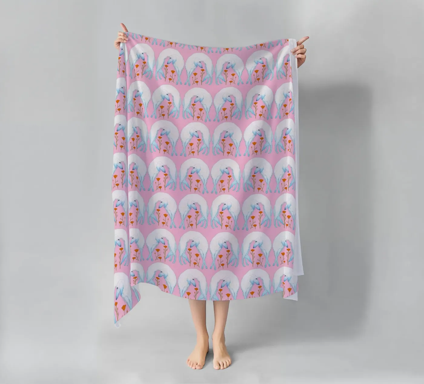 Borzoi pattern serviette de plage de Natalie Foss