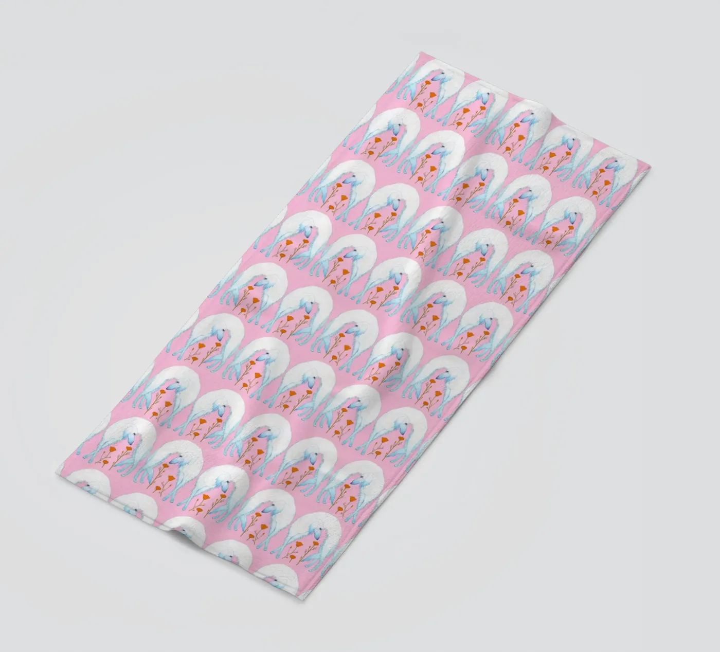 Borzoi pattern serviette de plage de Natalie Foss