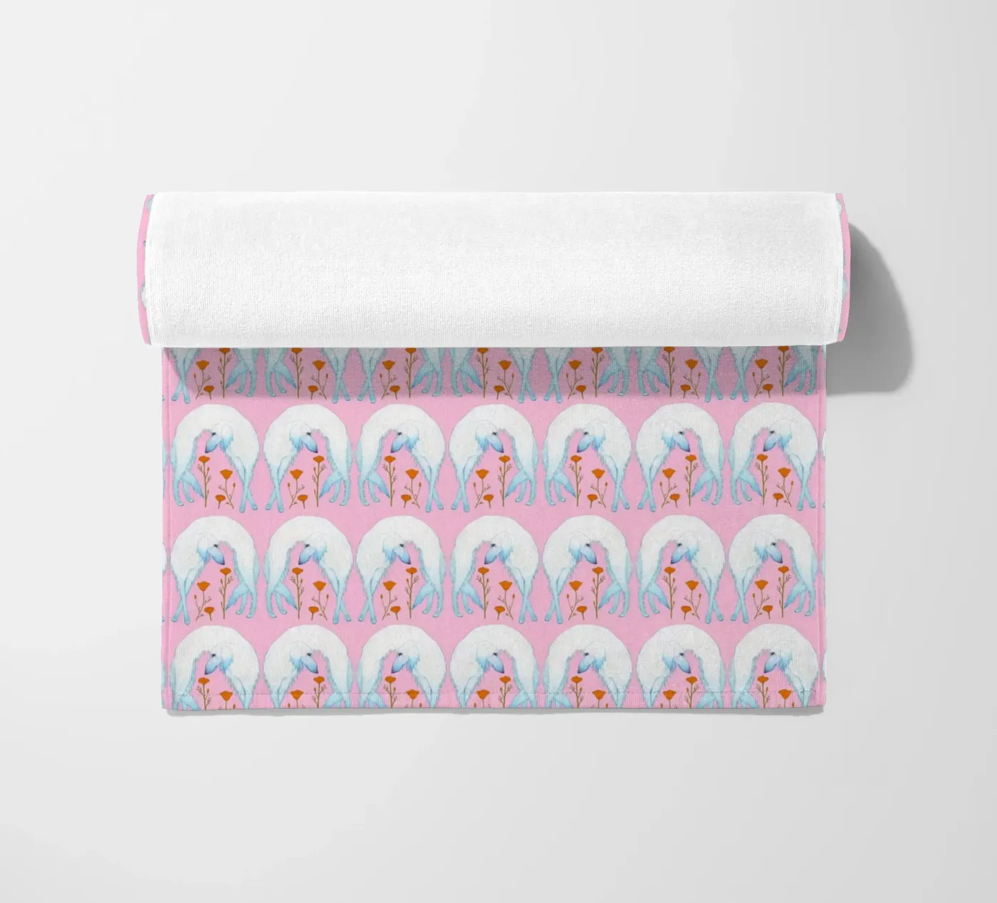 Borzoi pattern serviette de plage de Natalie Foss