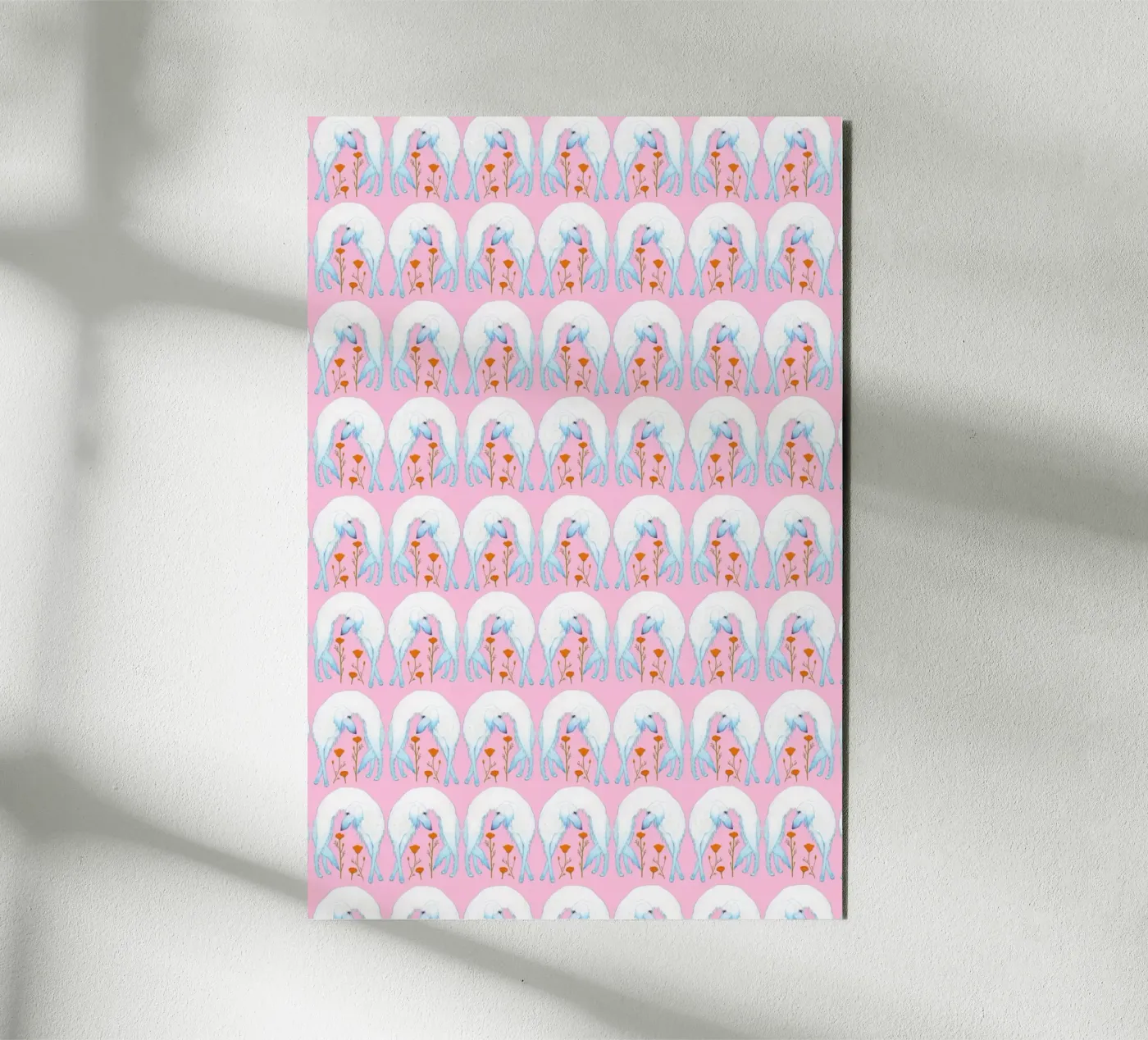 Borzoi pattern alluminio dibond da Natalie Foss