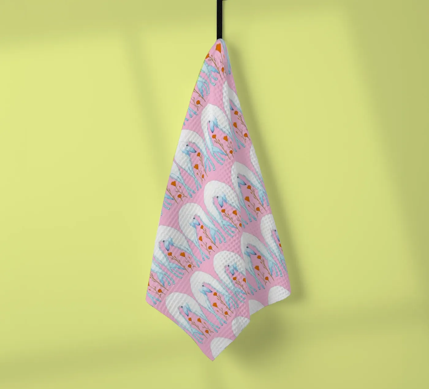 Borzoi pattern torchon de Natalie Foss