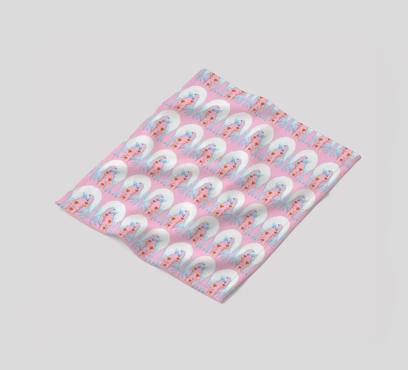 Borzoi pattern fleecedeken van Natalie Foss