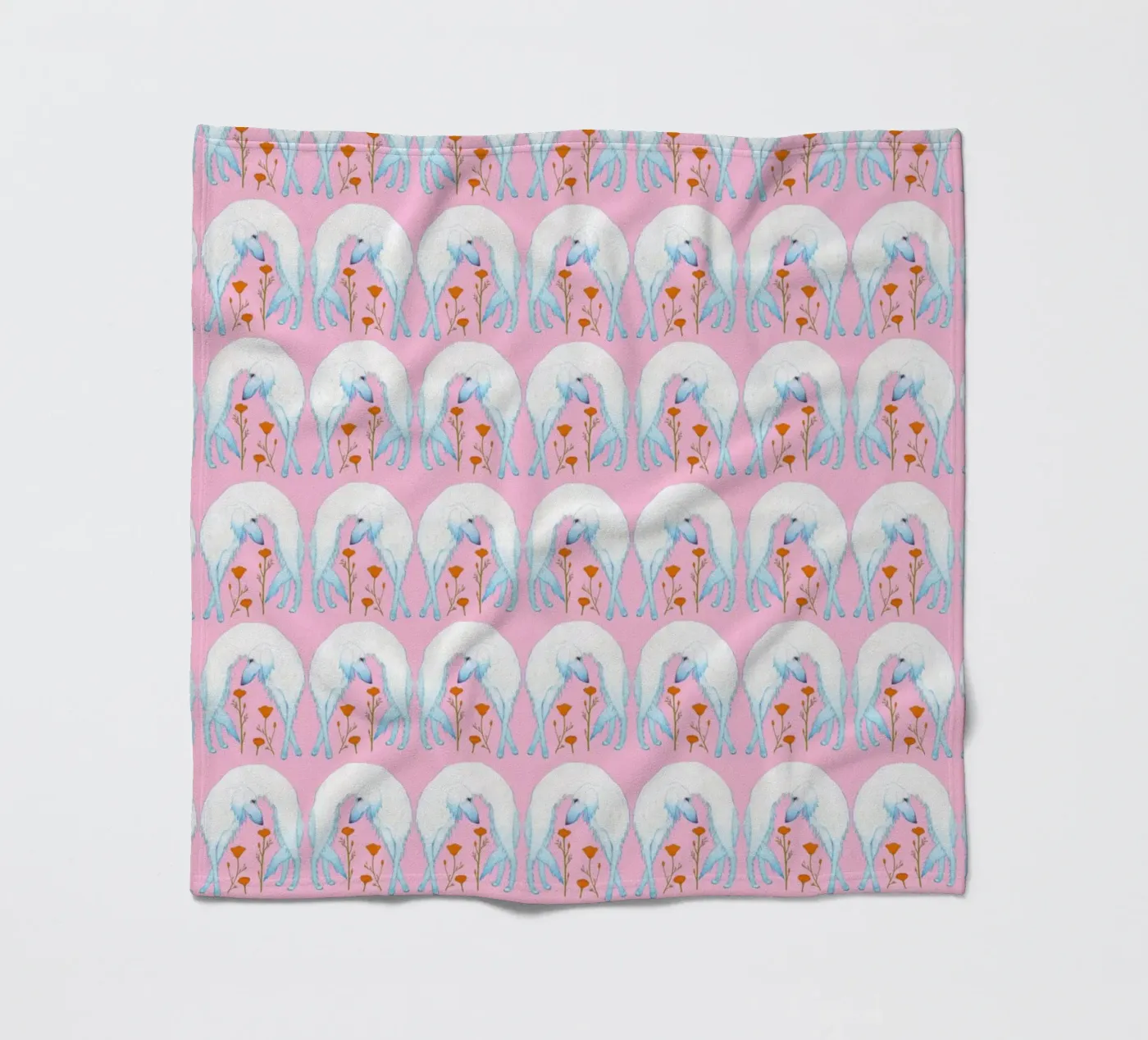 Borzoi pattern Fleecedecke von Natalie Foss