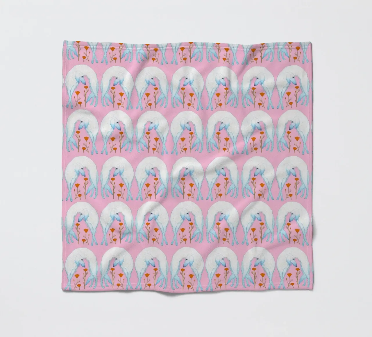 Borzoi pattern fleecedeken van Natalie Foss