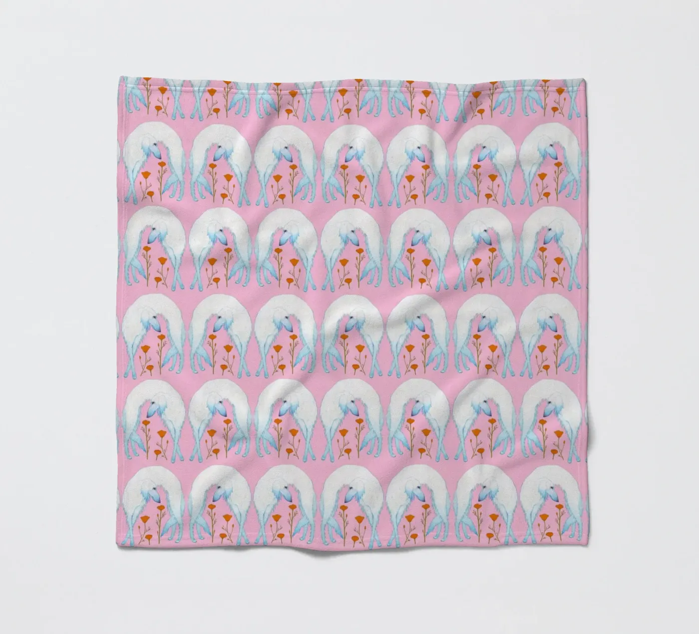 Borzoi pattern fleecedeken van Natalie Foss