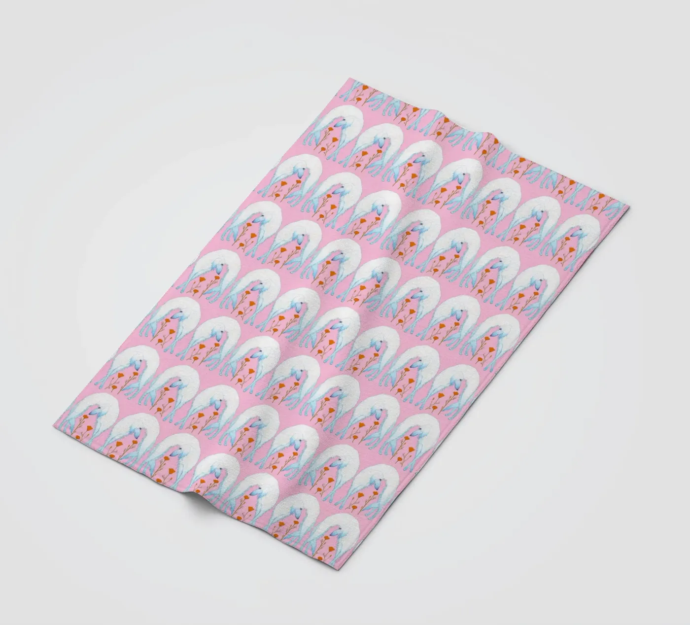 Borzoi pattern Fleecedecke von Natalie Foss