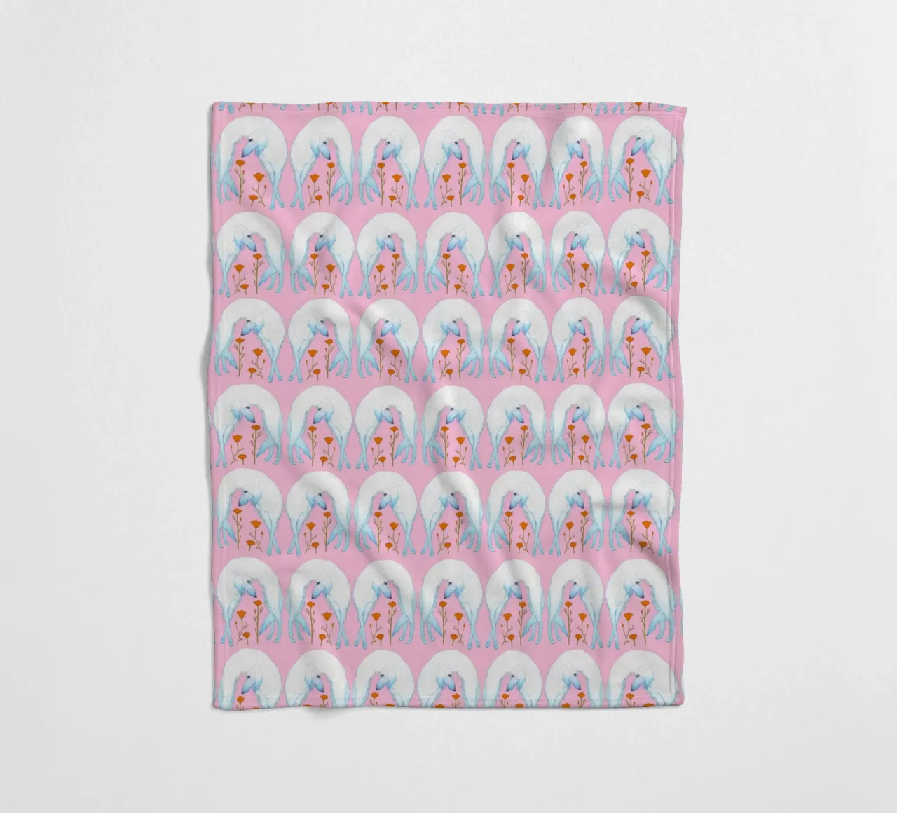 Borzoi pattern fleecedeken van Natalie Foss