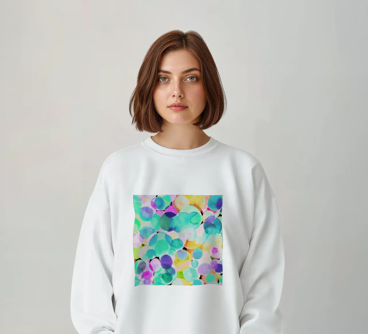 Polka Dot Ice Blue sudadera de Amy Sia