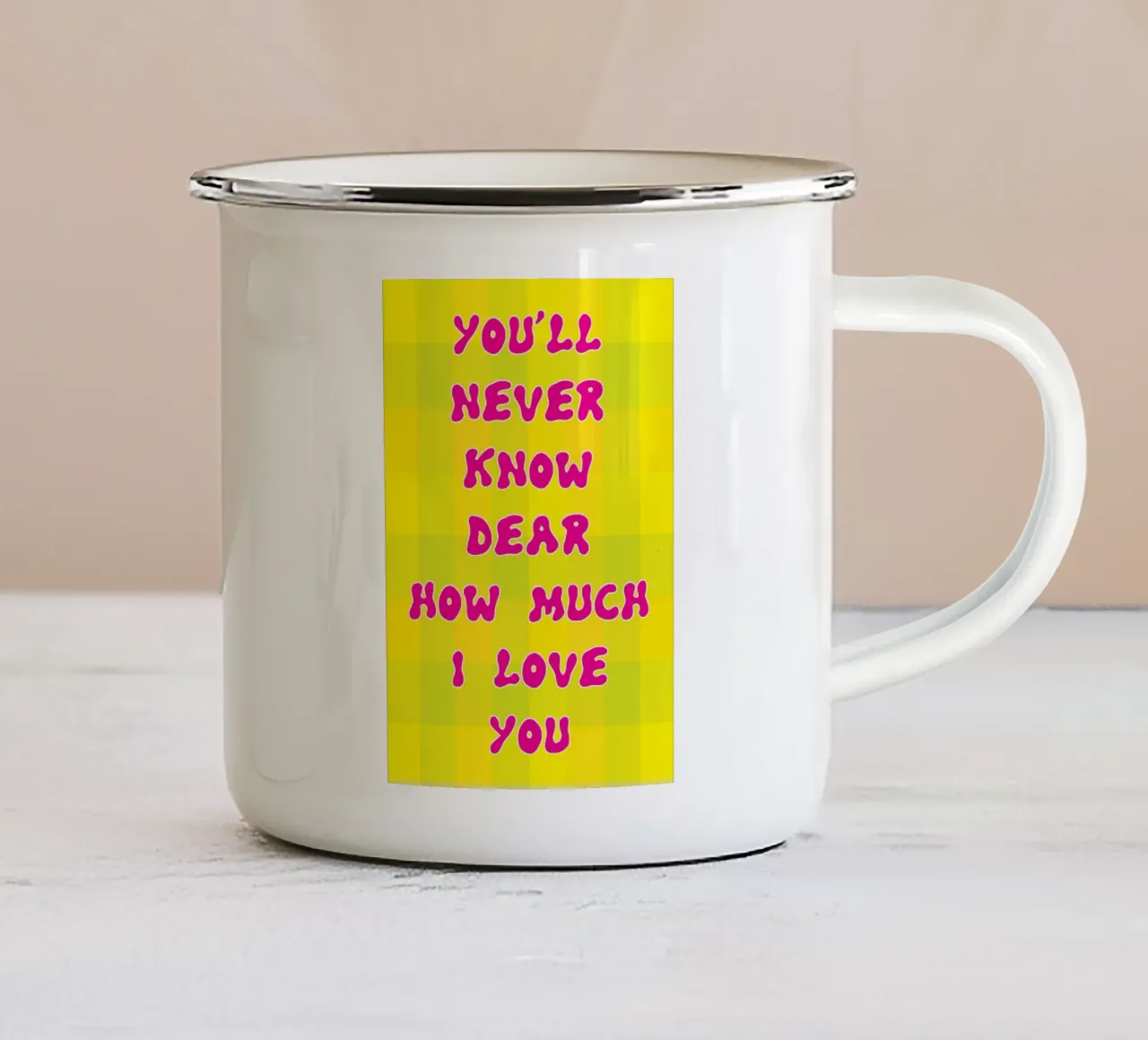 quanto ti amo tazza in smalto da ersanim