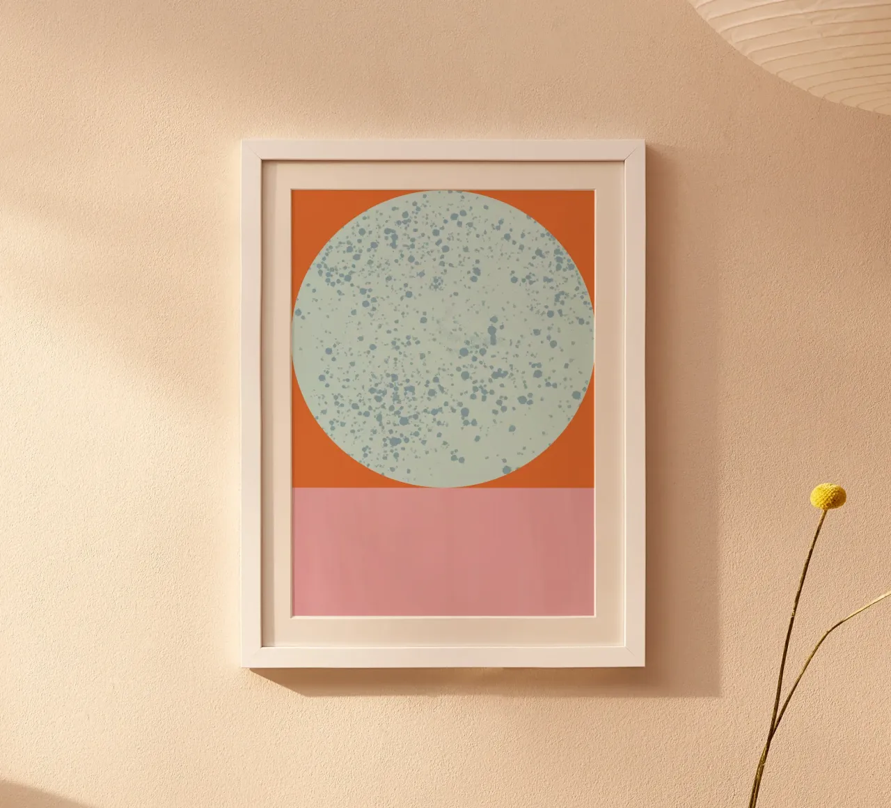 Once in a blue moon poster con telaio in alluminio da felixschuster