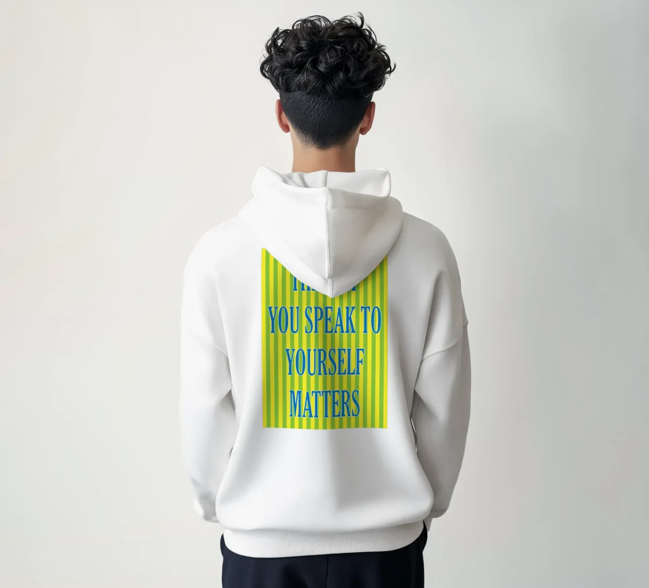 il modo in cui parlate a voi stessi è importante felpa con cappuccio da ersanim