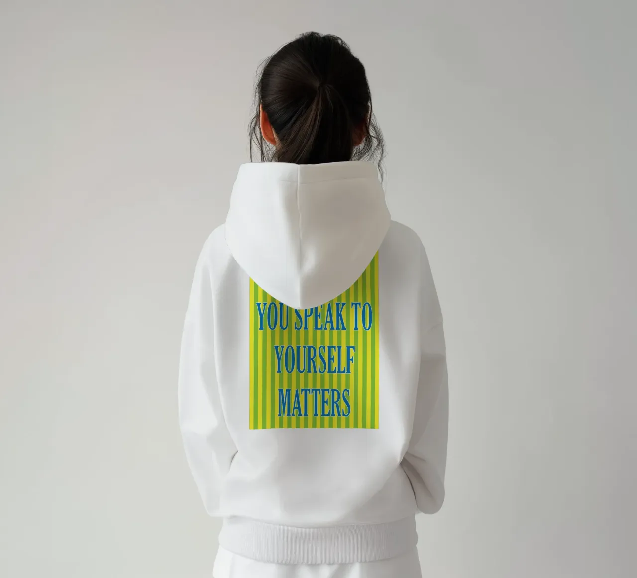 il modo in cui parlate a voi stessi è importante felpa con cappuccio da ersanim