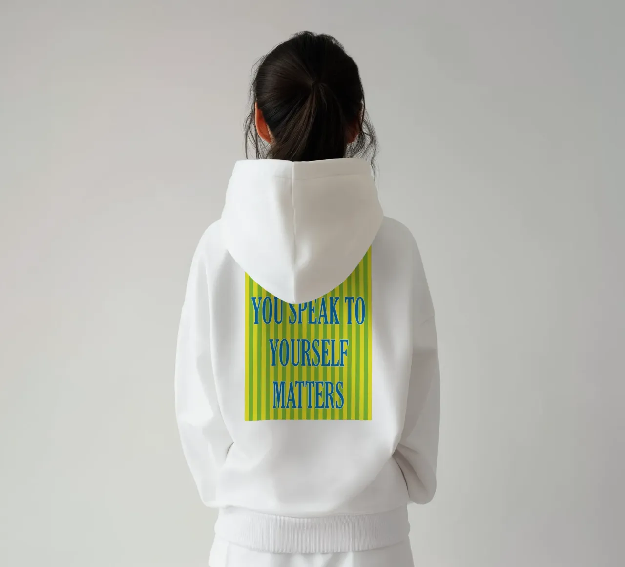 il modo in cui parlate a voi stessi è importante felpa con cappuccio da ersanim