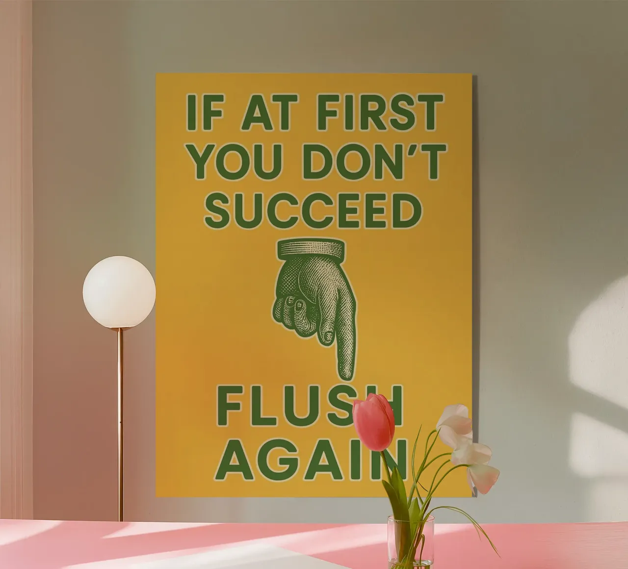 please flush again plexiglass da ersanim