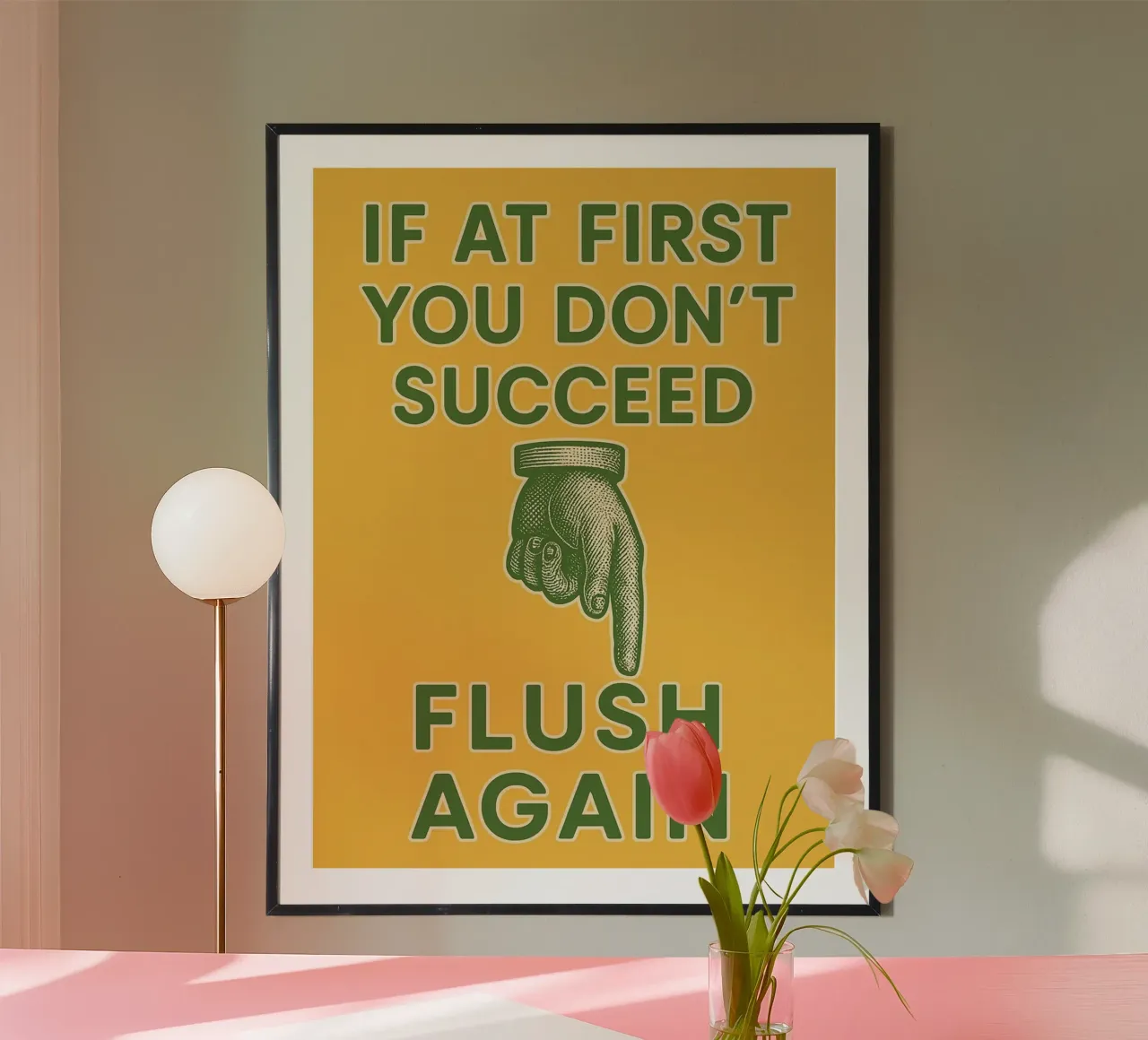 please flush again poster by ersanim