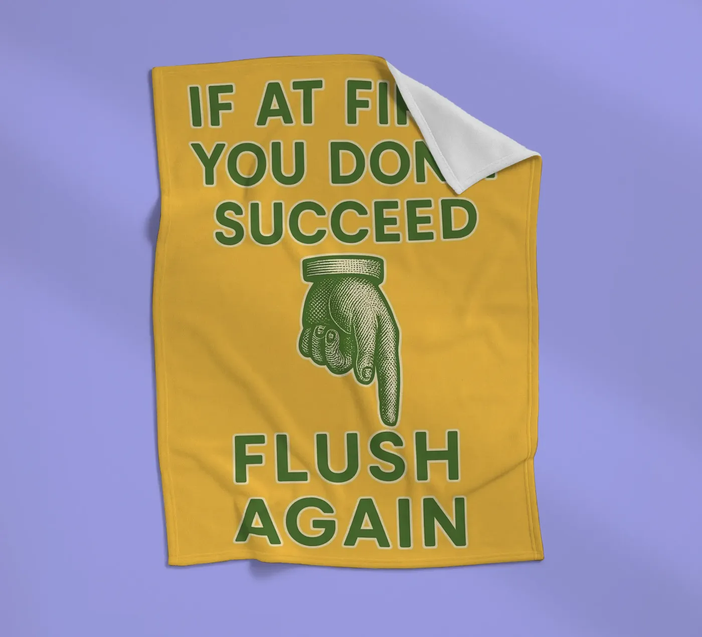 sciacquare di nuovo, per favore coperta in pile da ersanim