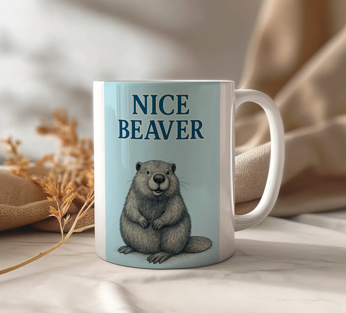 bel castoro tazza in ceramica da ersanim