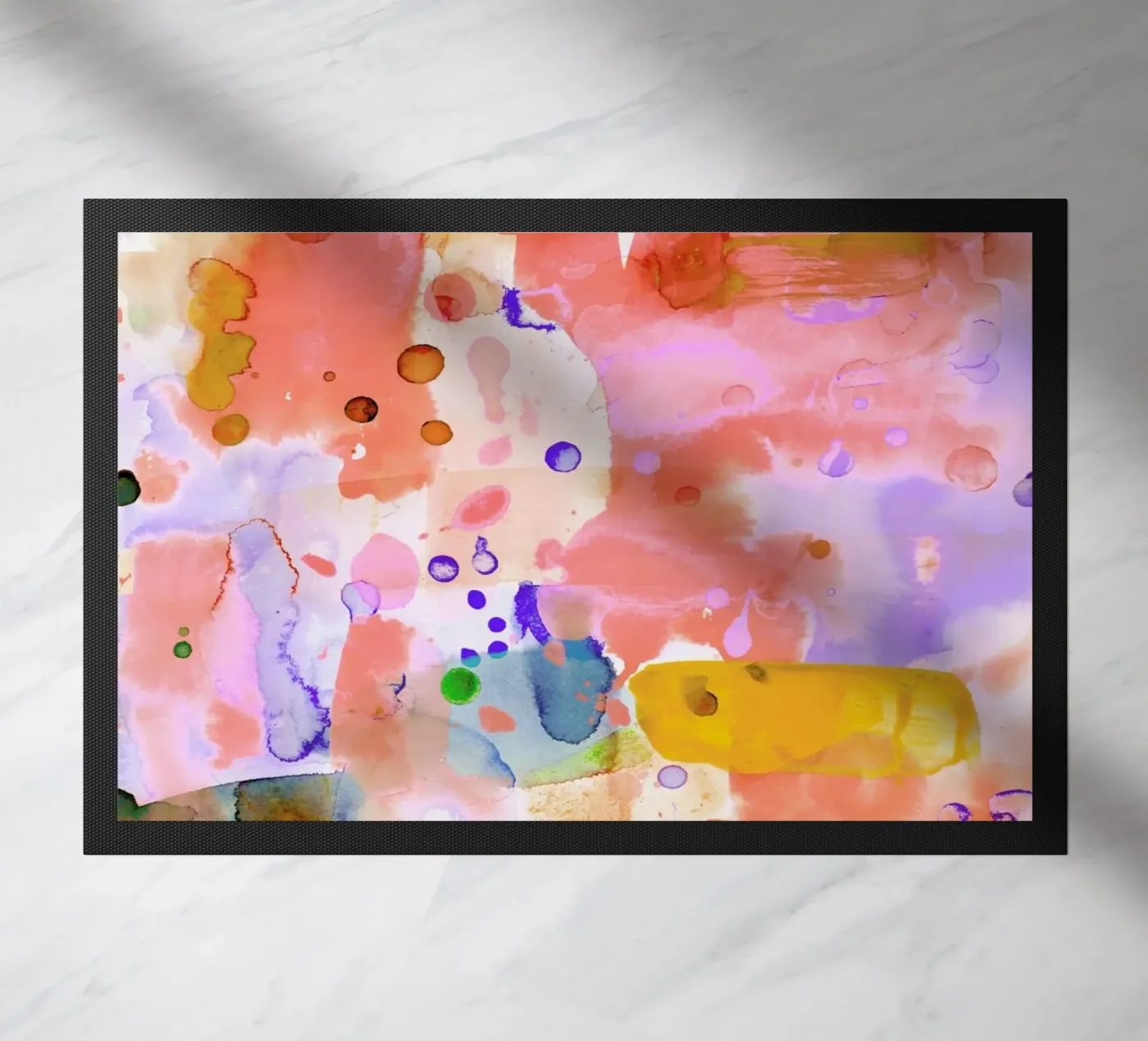 Flamingo doormat by Amy Sia