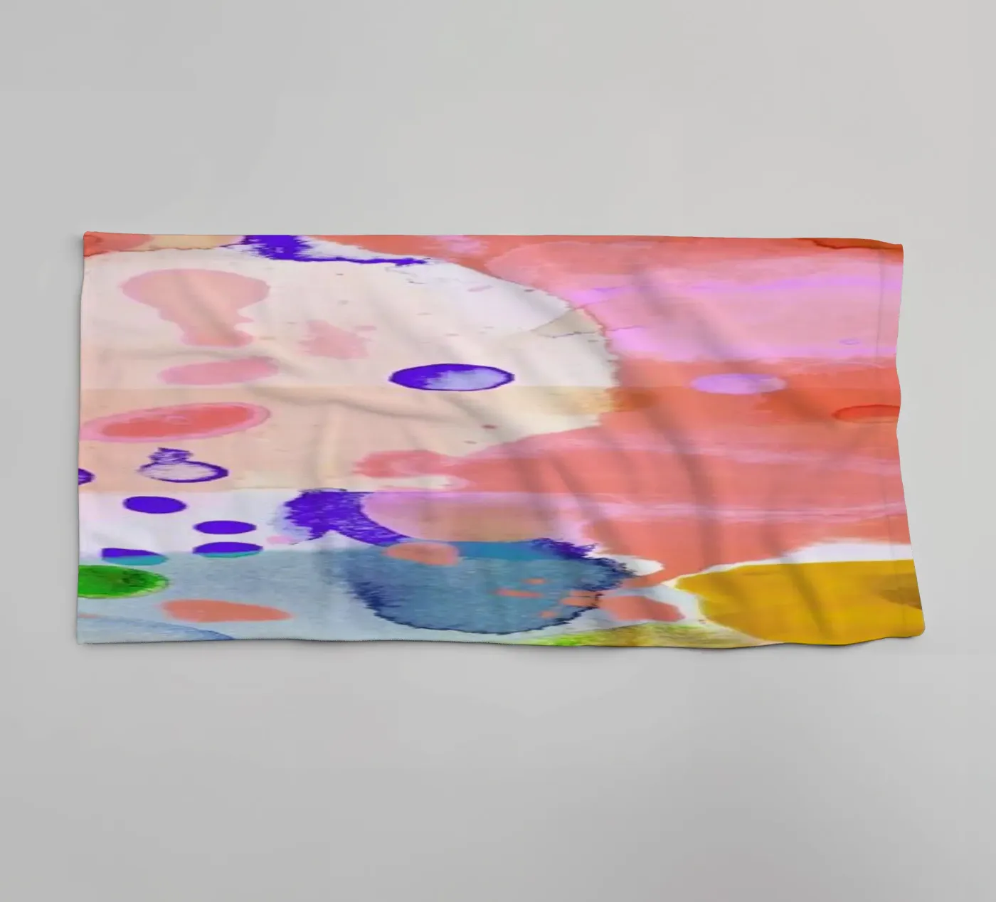 Flamingo towel by Amy Sia