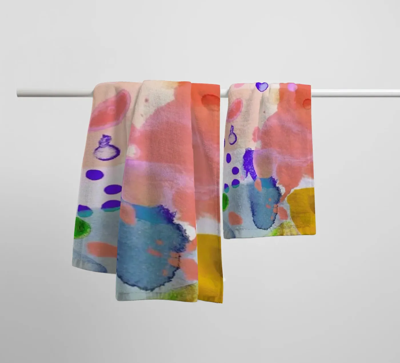 Flamingo towel by Amy Sia