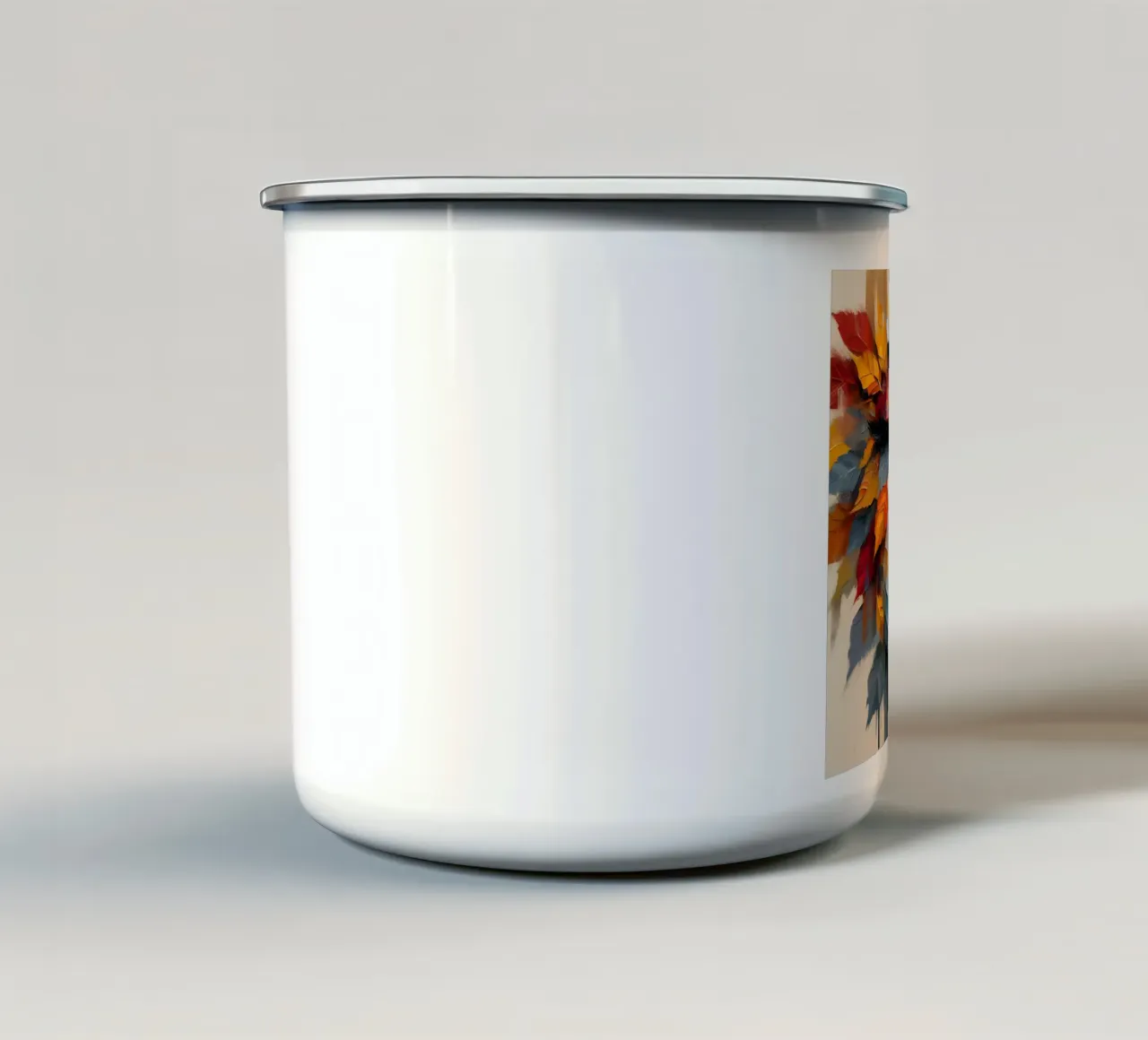 IL VOLTO DELL'AUTUNNO tazza in smalto da ARTOMATIC