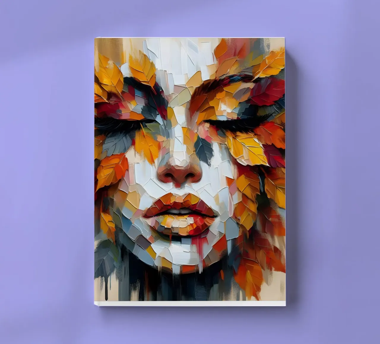 THE FACE OF AUTUMN notebook by ARTOMATIC
