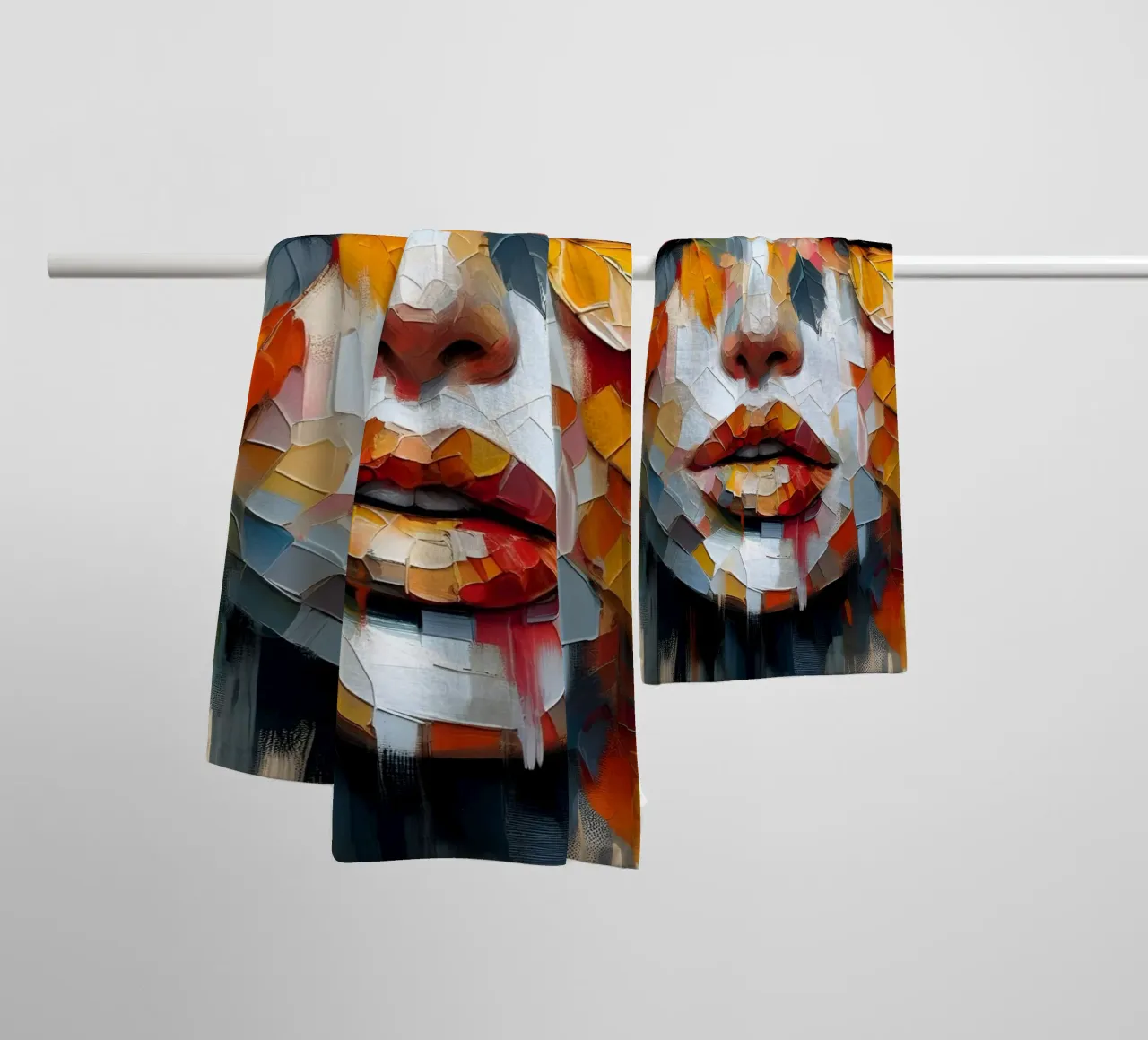 THE FACE OF AUTUMN towel by ARTOMATIC