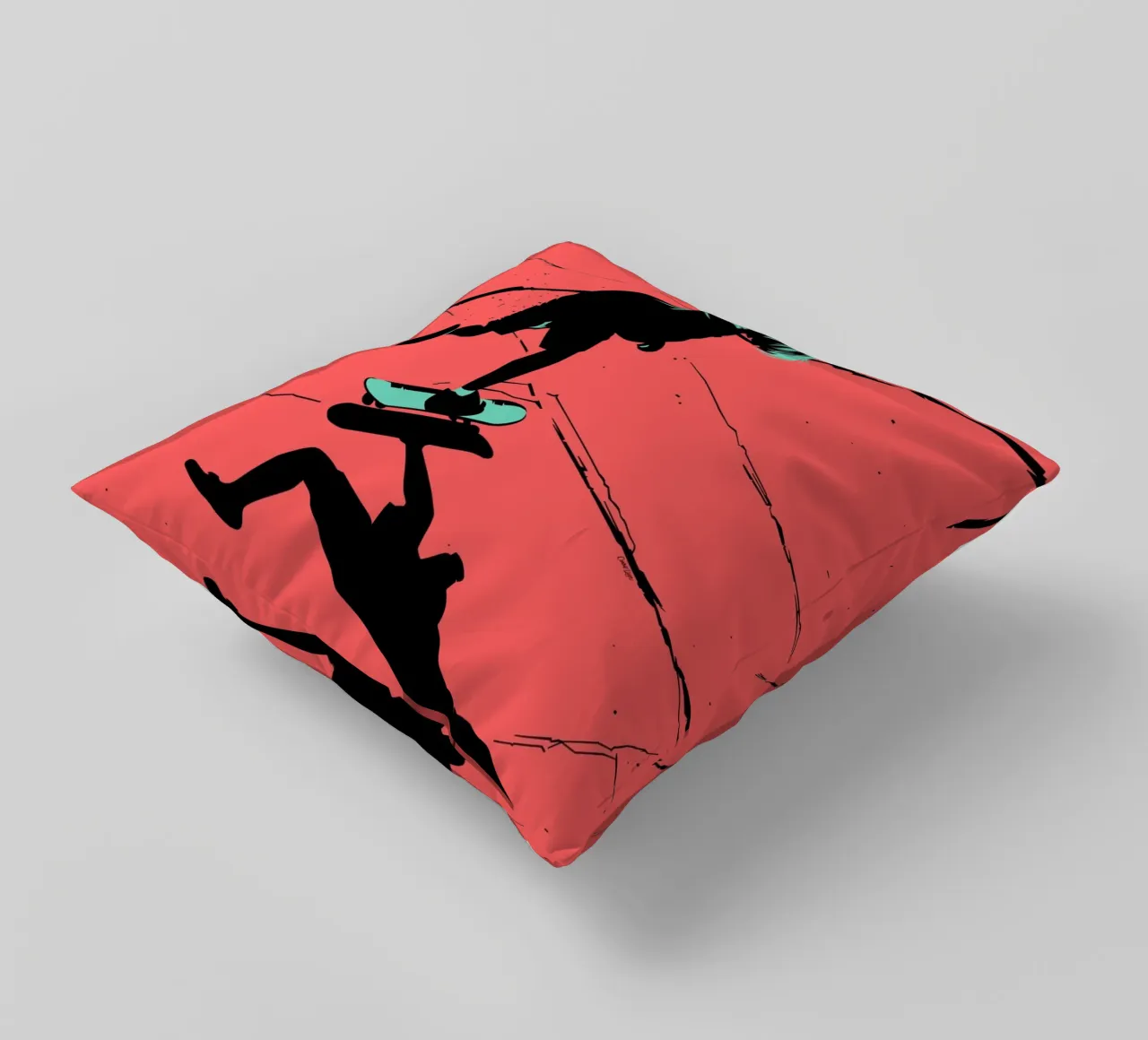 SKATE 04 decorative cushion by Cranio Dsgn