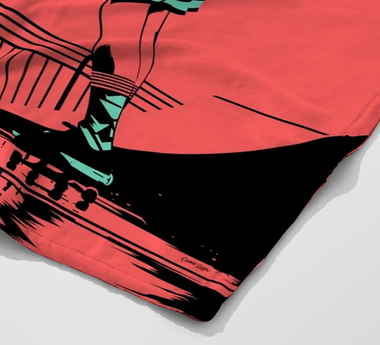 SKATE 05 Fleecedecke von Cranio Dsgn
