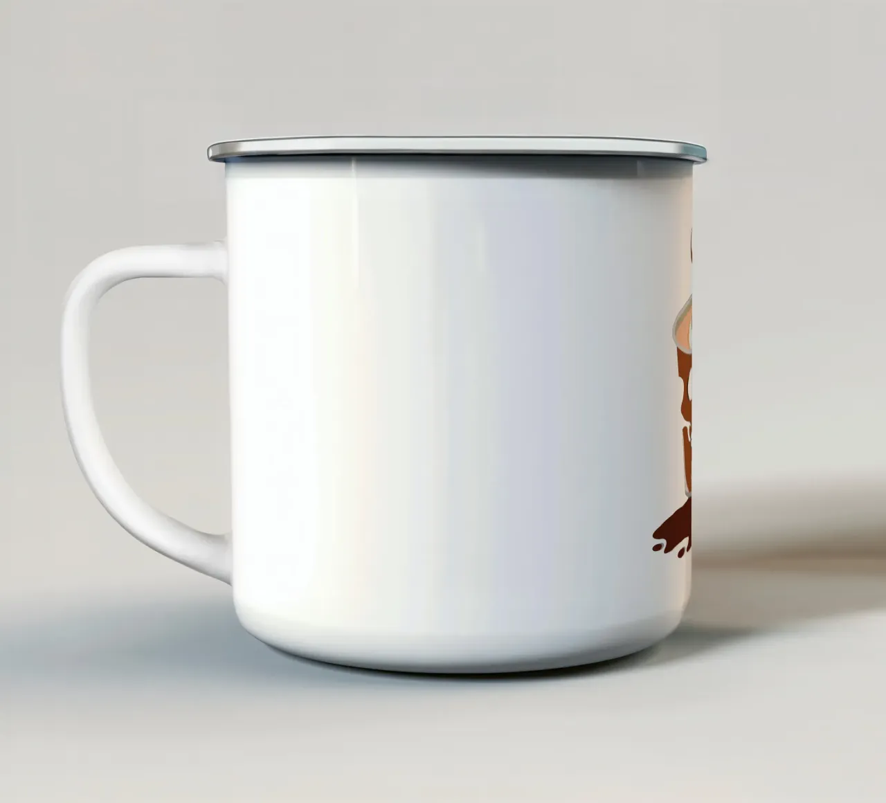 Teschio di caffè tazza in smalto da CUTE ART