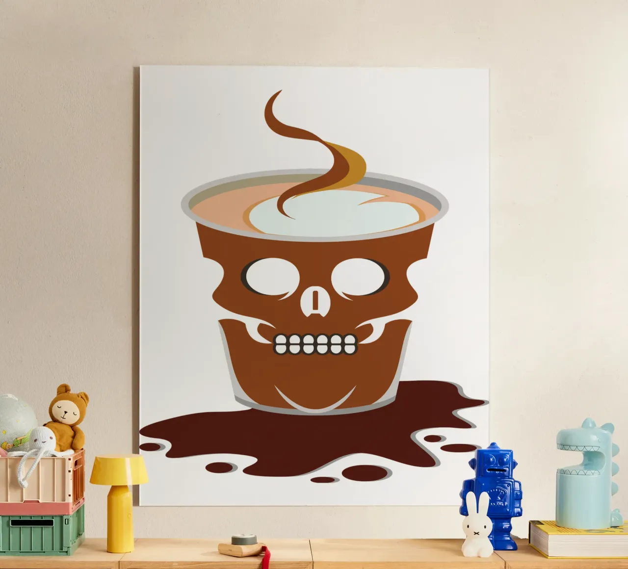 Teschio di caffè plexiglass da CUTE ART