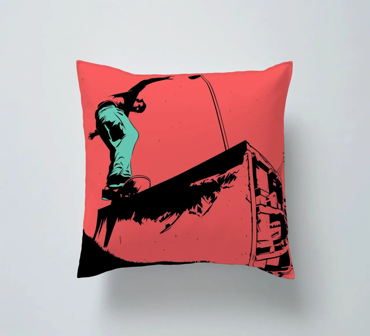 SKATE 07 decorative cushion by Cranio Dsgn