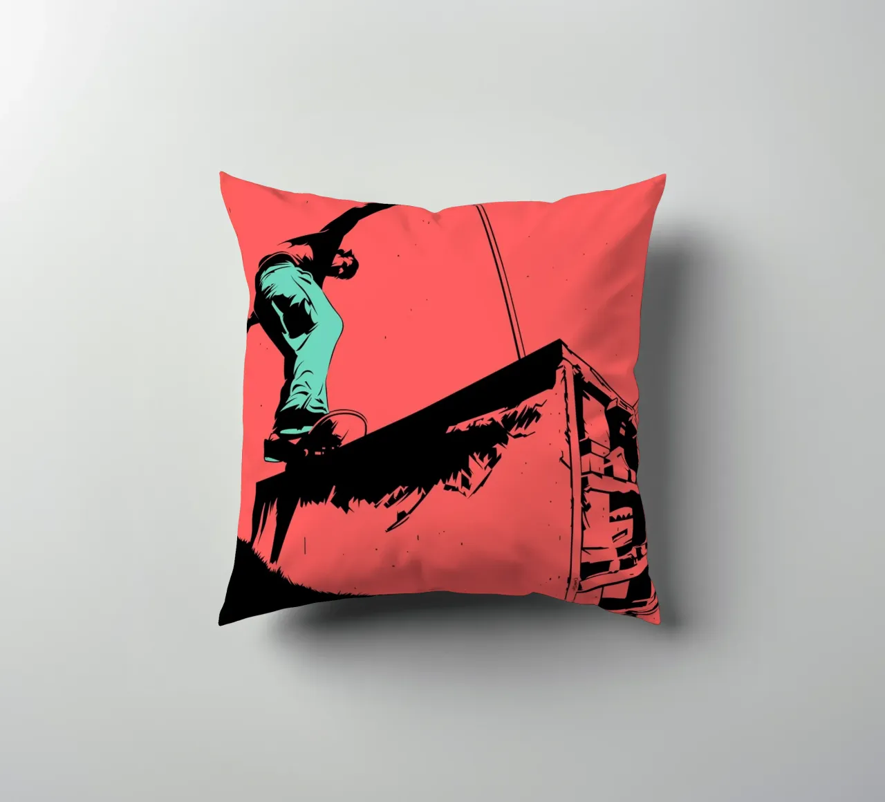 SKATE 07 decorative cushion by Cranio Dsgn