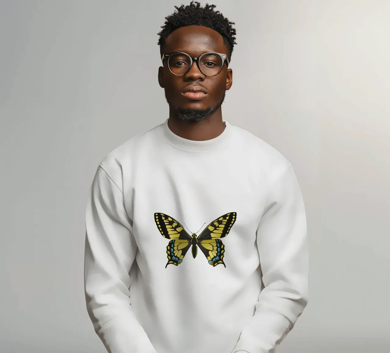 Swallowtail butterfly sweatshirt by Bwiser
